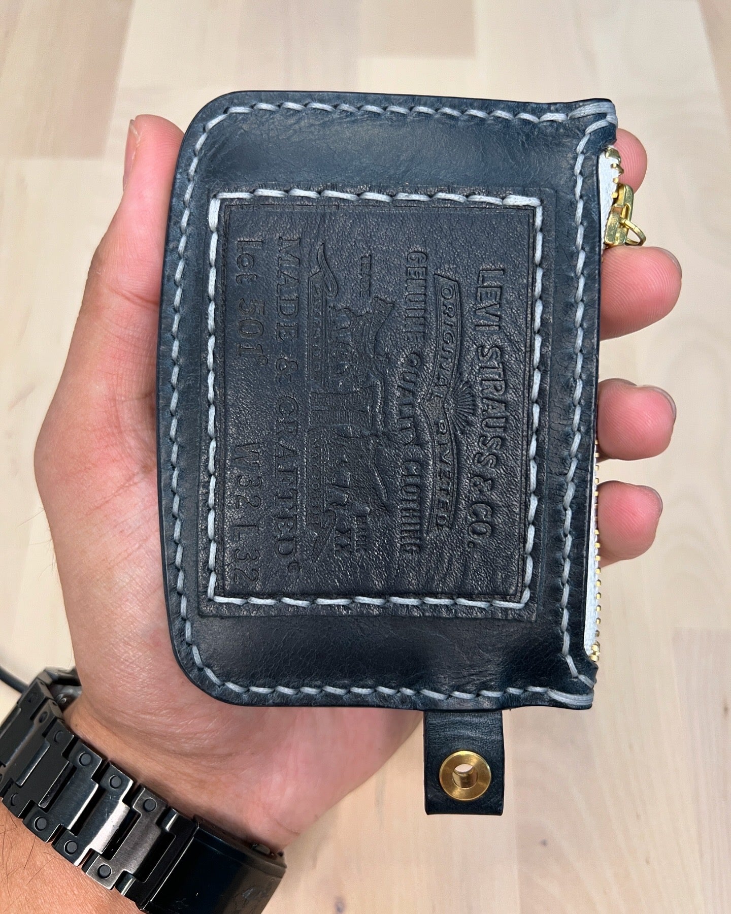 Levi’s patch zip pouch