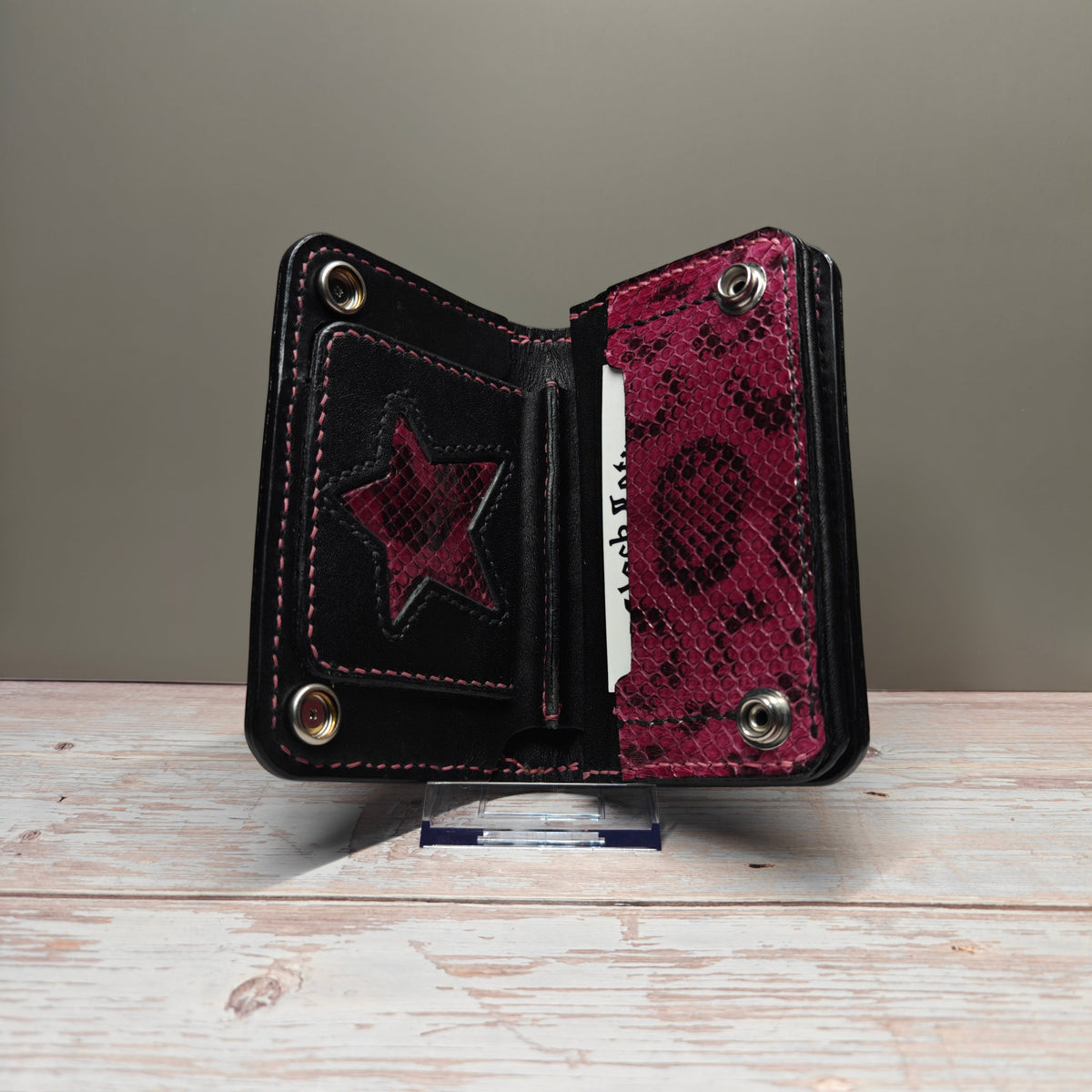 Pink Anaconda Cash Tracker Wallet 3